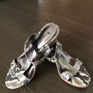 Snake skin sandals
